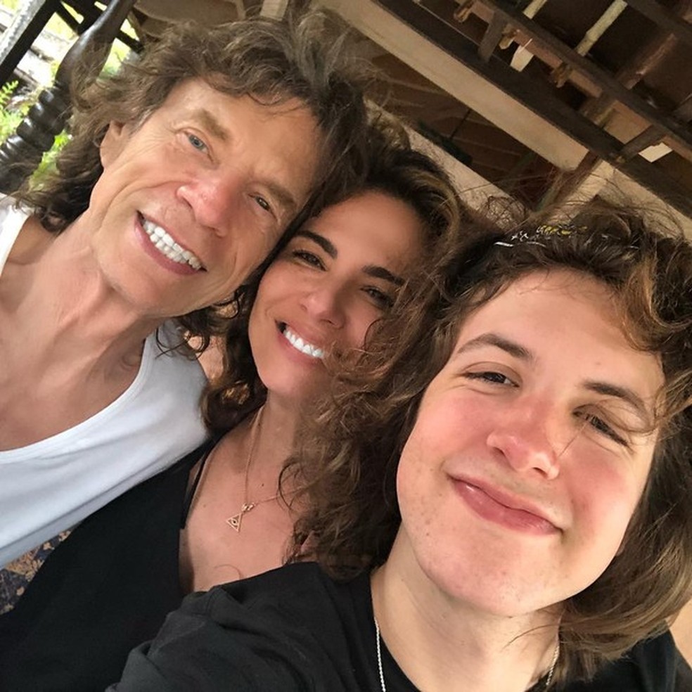 Mick Jagger, Luciana Gimenez e Lucas (Foto: Instagram/Reprodução) — Foto: Glamour