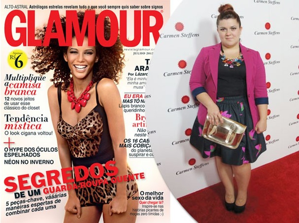 Nossa capa #5 e Bianca Brunow arrasando no tapete vermelho em LA (Foto: Glamour) — Foto: Glamour