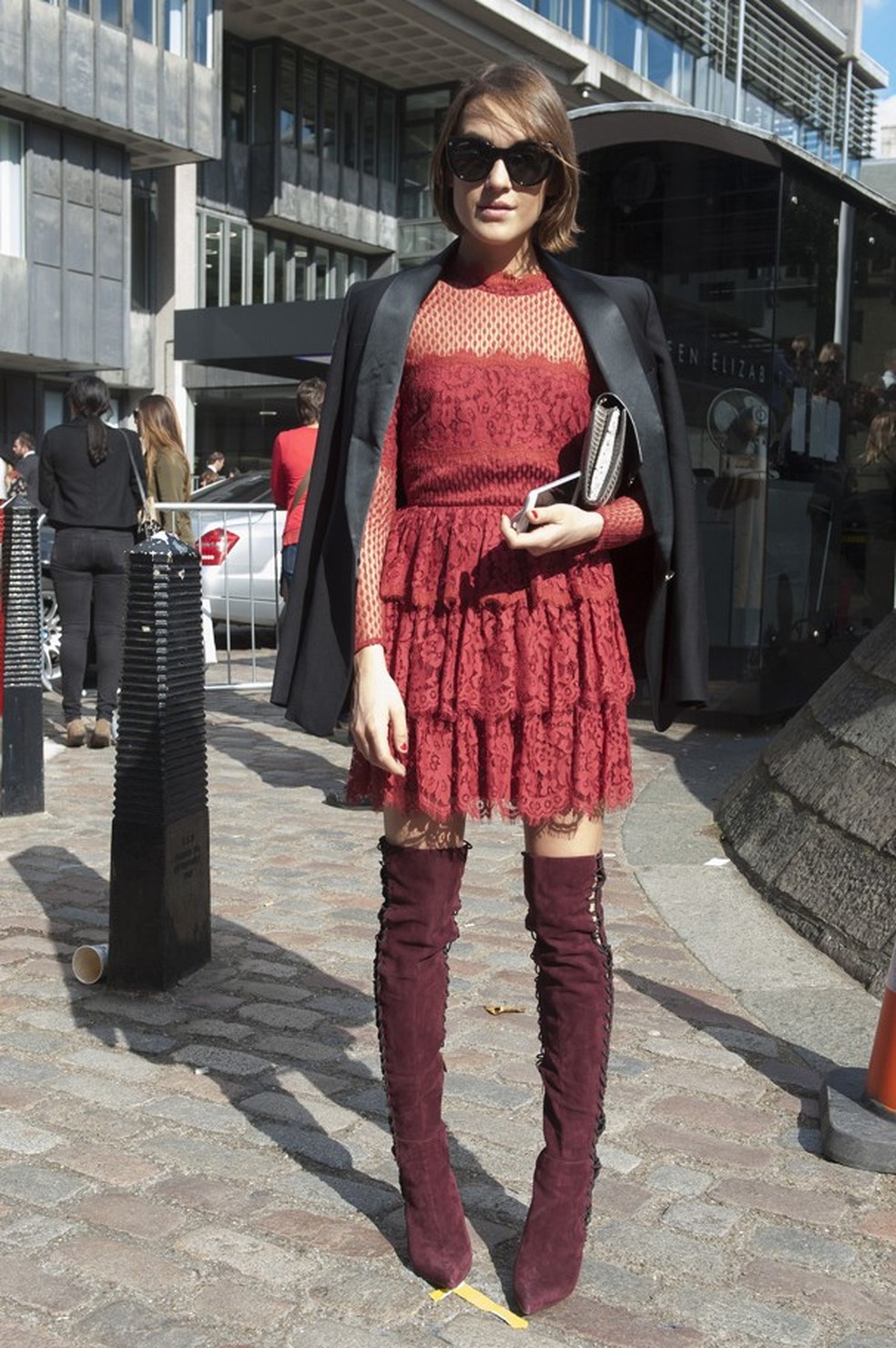 Street style em Londres (Foto: Imaxtree ) — Foto: Glamour