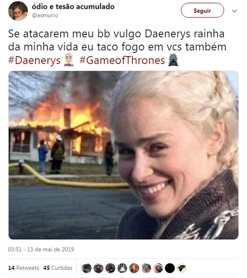Daenerys Targaryen meme (Foto: Reprodução / Twitter) — Foto: Glamour