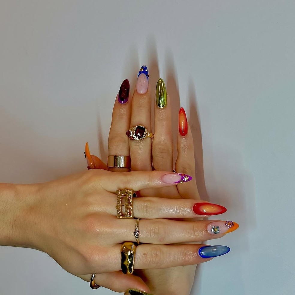 9 tendências de unhas que vão dominar o seu feed em 2025 — Foto: Reprodução/Instagram
