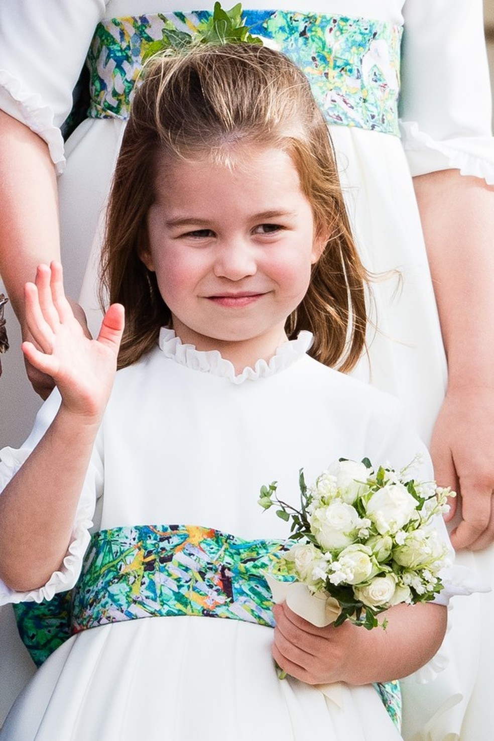 WINDSOR, ENGLAND - OCTOBER 12:  Princess Charlotte of Cambridge attends the wedding of Princess Eugenie of York and Jack Brooksbank at St George's Chapel in Windsor Castle on October 12, 2018 in Windsor, England.  (Photo by Pool/Samir Hussein/WireImage) (Foto: WireImage) — Foto: Glamour