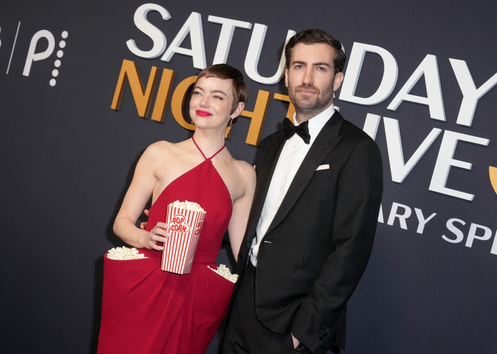 Seth Rogen 'devora' vestido de Emma Stone