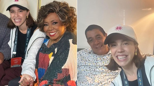 Alice Wegmann mostra encontro com Alcione e Zeca Pagodinho em festival de música