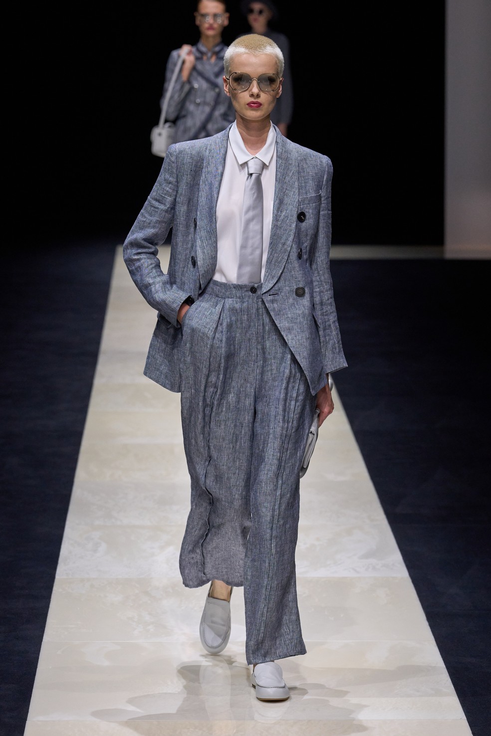 MFW: desfile Emporio Armani verão 2025 — Foto: Spotlight Launchmetrics