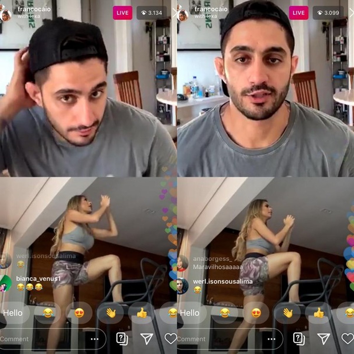 Lexa faz live com personal e mostra seu treino durante a quarentena ...