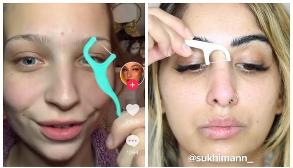 Meninas fazem tutoriais bizarros (Foto: Reprodução) — Foto: Glamour