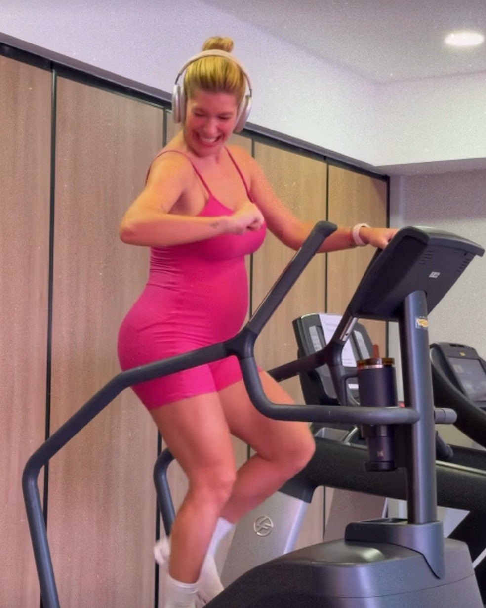 Lore Improta durante treino — Foto: Reprodução/Instagram