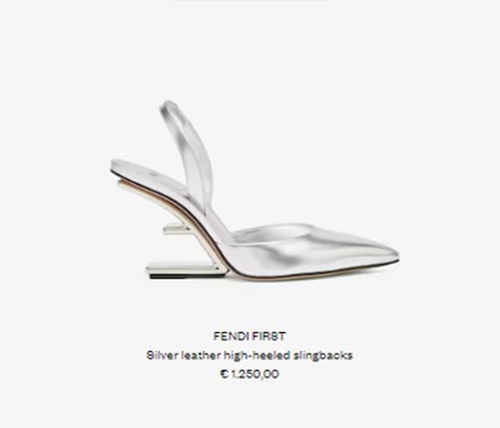 Sapato flutuante da Fendi custa aproximadamente R$7 mil — Foto: Divulgação Fendi