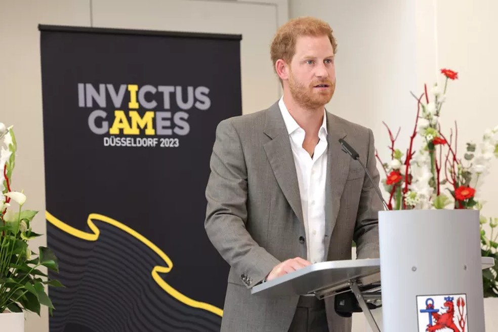 Príncipe Harry faz sua primeira aparição no Invictus Games em Düsseldorf — Foto: Getty Images