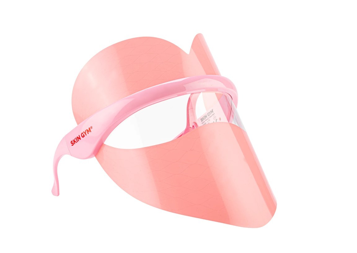A máscara Wrinklit Heart LED Mask ainda tem alças para acomodar no rosto — Foto: Divulgação