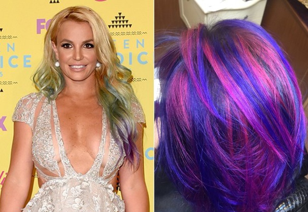 Quer sair do óbvio? Então, aposte nos coloridos do rainbow ou galaxy hair! (Foto: Getty Images/Divulgação) — Foto: Glamour
