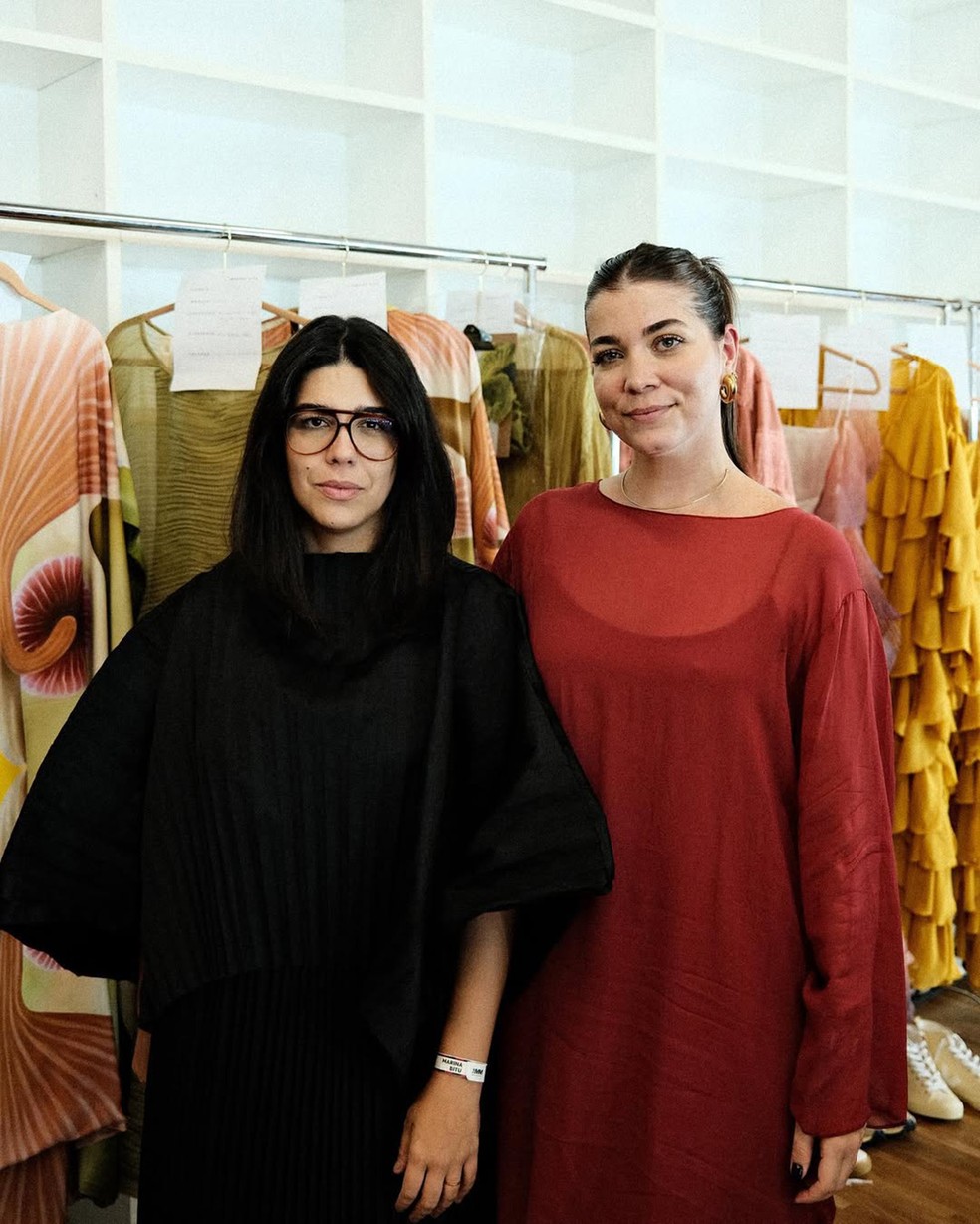 Marina Bitu, diretora criativa, e Cecilia Baima, sócia da marca — Foto: Reprodução
