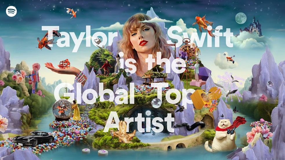 Taylor Swift é eleita Artista Global do Ano pelo Spotify