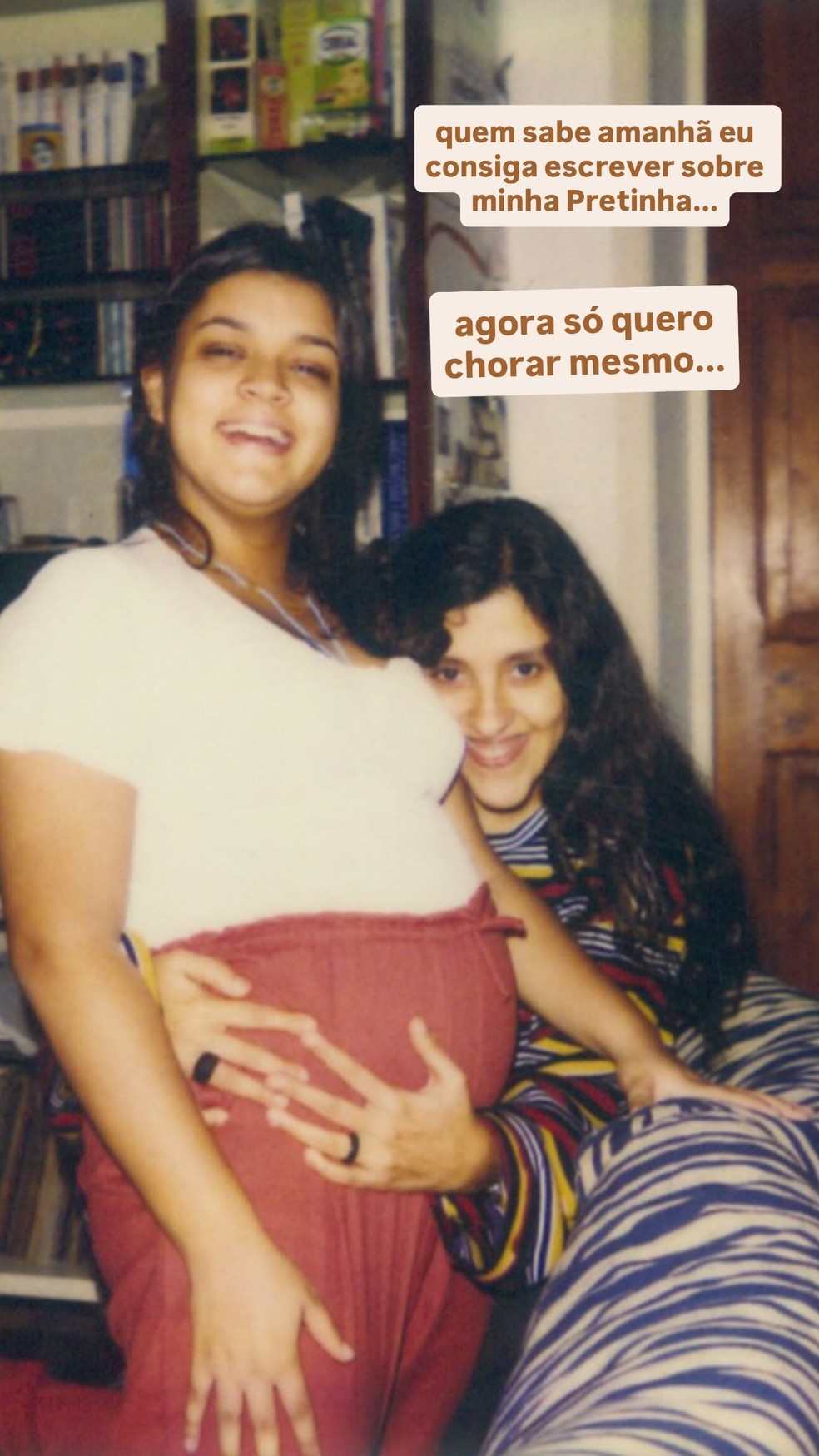 Regina Casé compartilha cliques antigos com Preta Gil — Foto: Reprodução/Instagram
