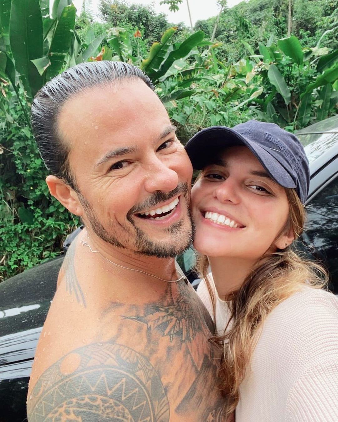 Paulinho Vilhena e a noiva Maria Luiza — Foto: Reprodução/Instagram