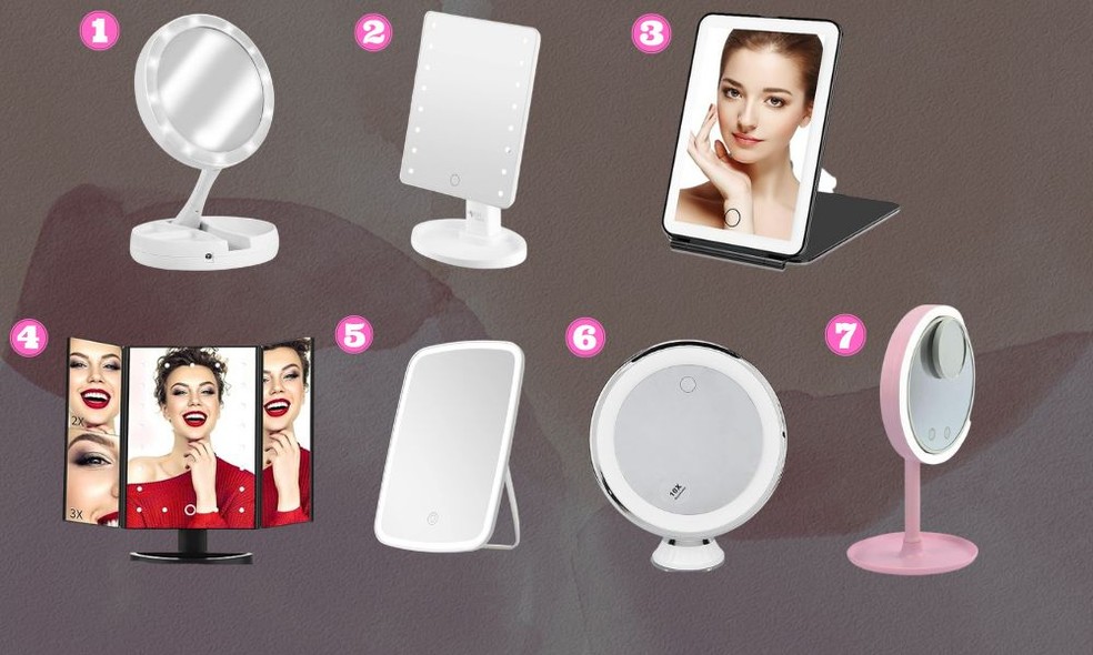 7 espelhos com LED para melhorar sua penteadeira e se maquiar — Foto: Glamour Brasil