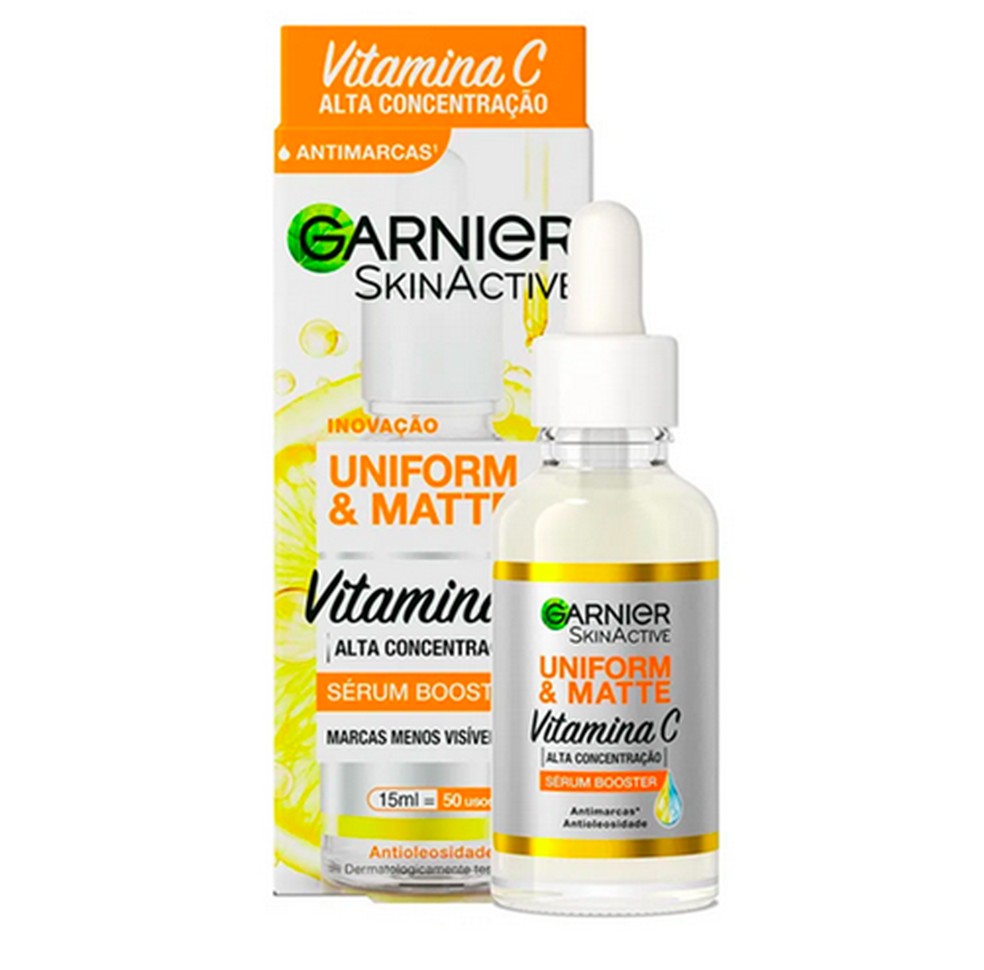Sérum Booster com Vitamina C, Garnier — Foto: Divulgação