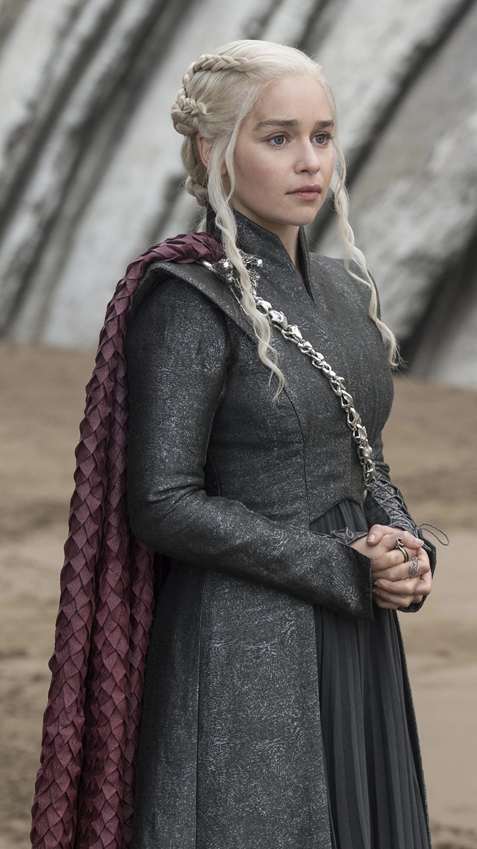 Daenerys Targaryen, personagem de Emilia Clarke, em "Game of Thrones" — Foto: Reprodução
