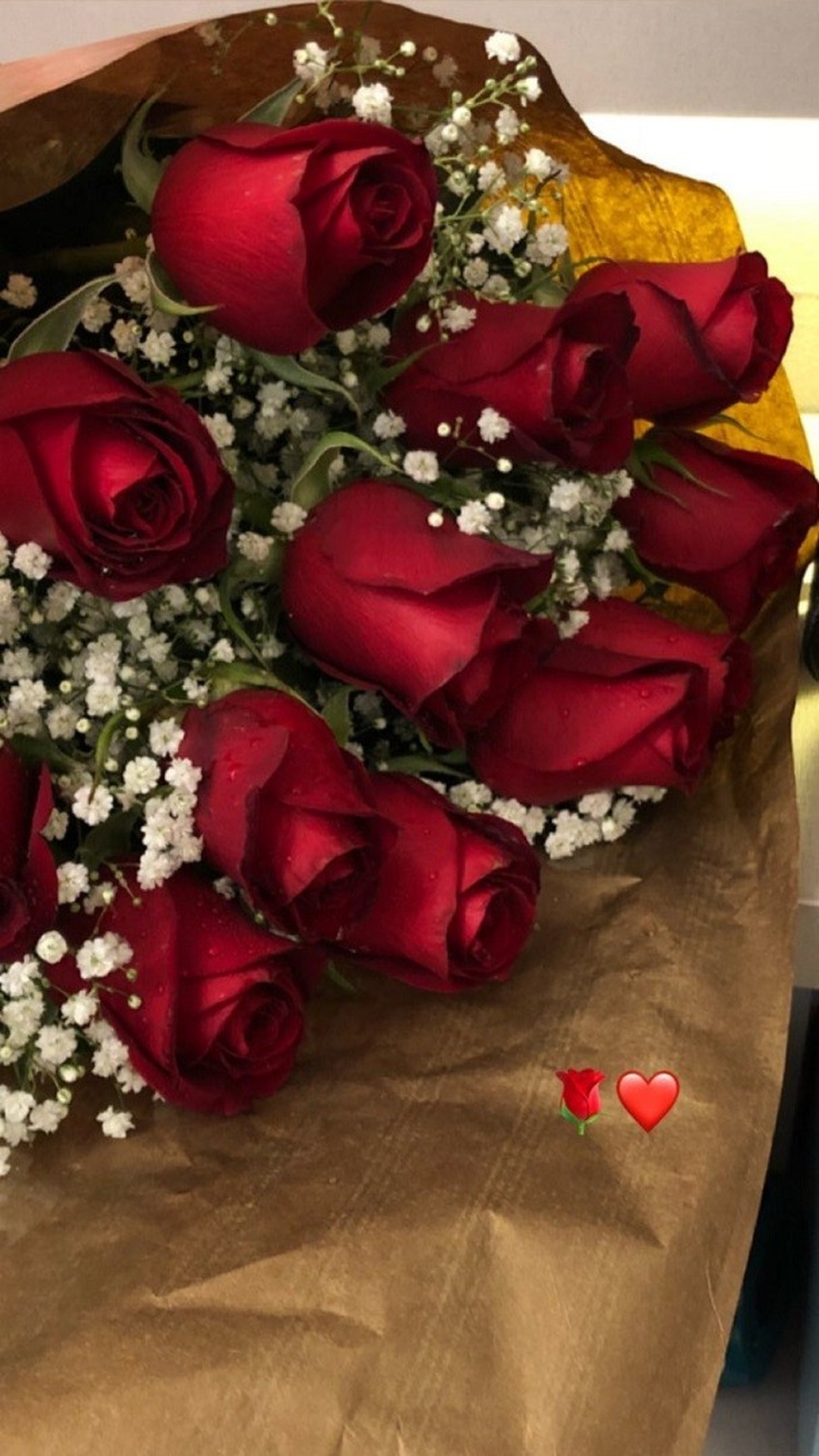 Buquê postado por Flávia Pavanelli (Foto: Instagram/Reprodução) — Foto: Glamour