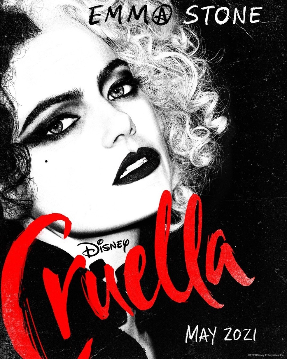Emma Stone em versão punk para o pôster de "Cruella", assista ao trailer abaixo! (Foto: Reprodução/Instagram) — Foto: Glamour
