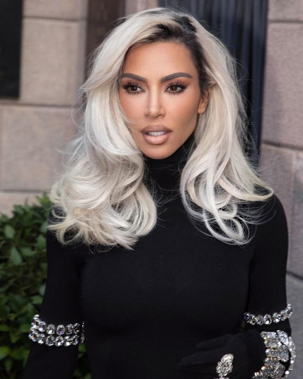 Kim Kardashian usa novo corte de cabelo na Semana de Moda de Milão — Foto: Instagram