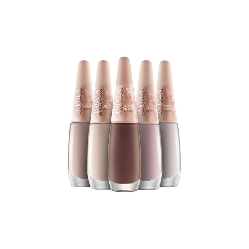 Esmaltes, Coleção Bailarina,Completa 5 cores, IMPALA, — Foto: Reprodução