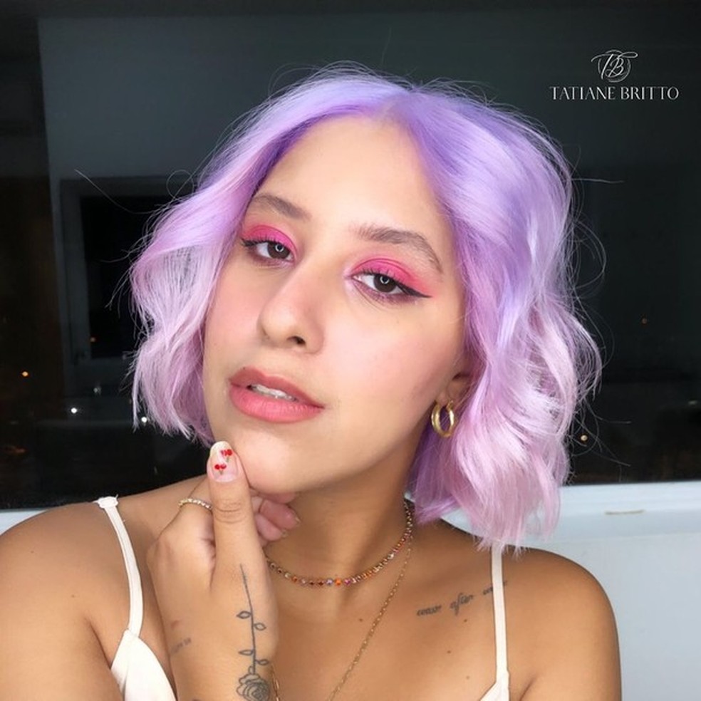 Cabelo colorido: 30 opções de cabelos em tons pastel para você se inspirar (Foto: Reprodução/ Instagram @tatibrittoficial) — Foto: Glamour