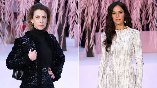 Fernanda Torres e Bruna Marquezine atraem todos os flashes no desfile da Chanel em Paris | Moda | Glamour