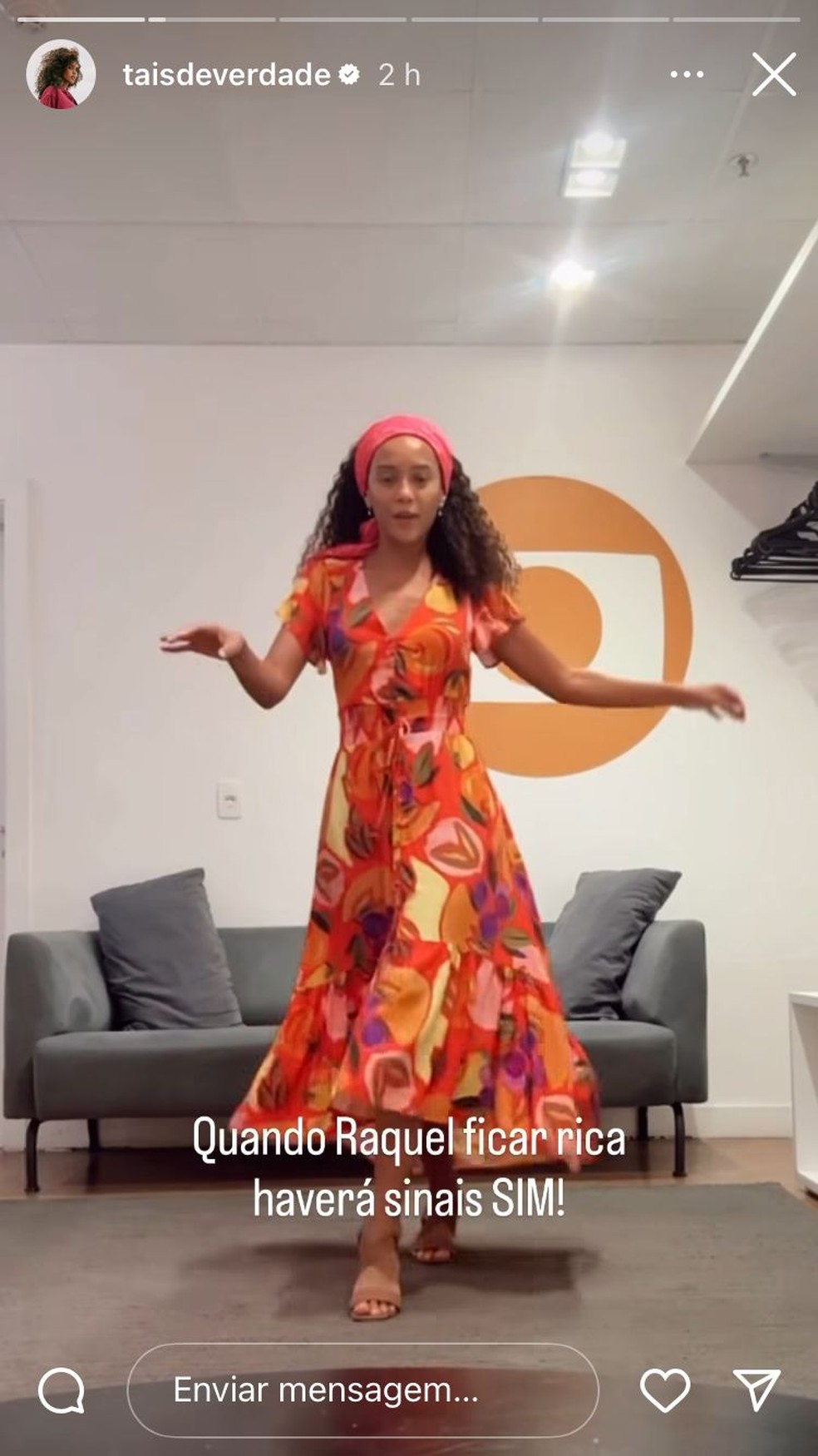 Taís Araújo brinca com a mudança de visual da personagem em Vale Tudo — Foto: Instagram