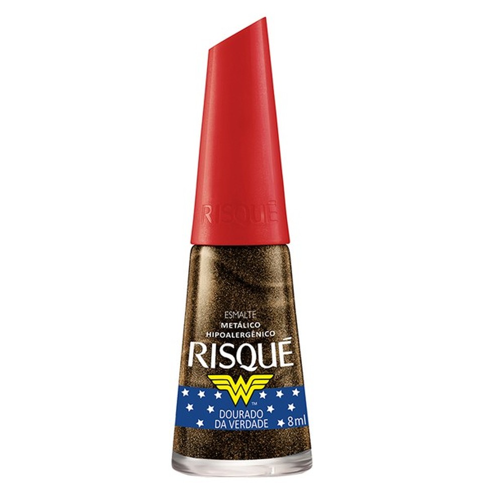 Esmalte metalizado Dourado da Verdade, Risqué (R$ 4,99) (Foto: Divulgação) — Foto: Glamour
