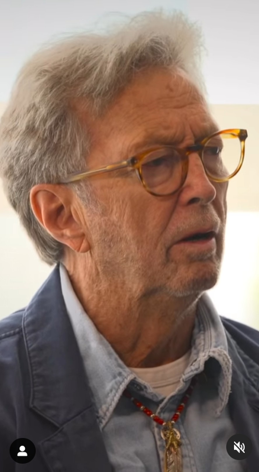Eric Clapton em evento de junho de 2023