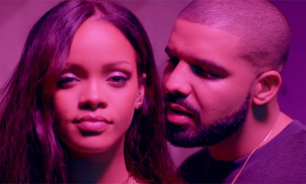 Rihanna e Drake no clipe de 'Work' (Foto: Divulgação) — Foto: Glamour