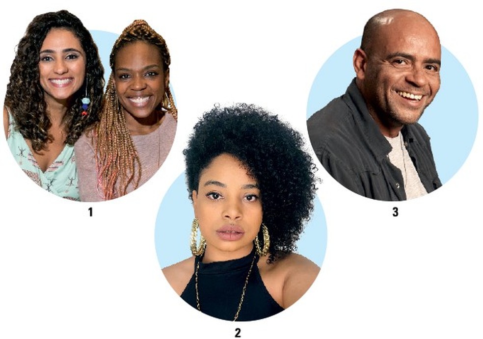 1. @clubedaspretas (RJ) Renata Varella e Andressa Abreu comandam um salão e prestam consultoria | 2. @kelly.pantherblack (SP) Técnica em corte, Kelly atua na filial paulistana do salão Bruno Dantte | 3. @w.elidorio (SP) Taís Araújo e Cris Vianna estão entre as clientes de Wilson Eliodorio (Foto: divulgação) — Foto: Glamour