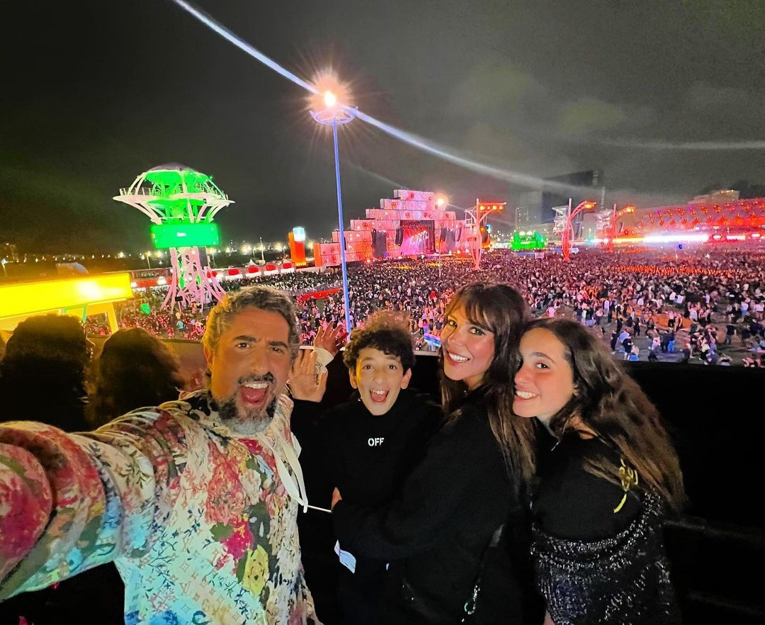 Marcos Mion posta clique de dia 2 do Rock in Rio: 'dia da família'