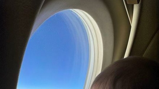 Bruna Biancardi divide foto fofa de Mavie em avião