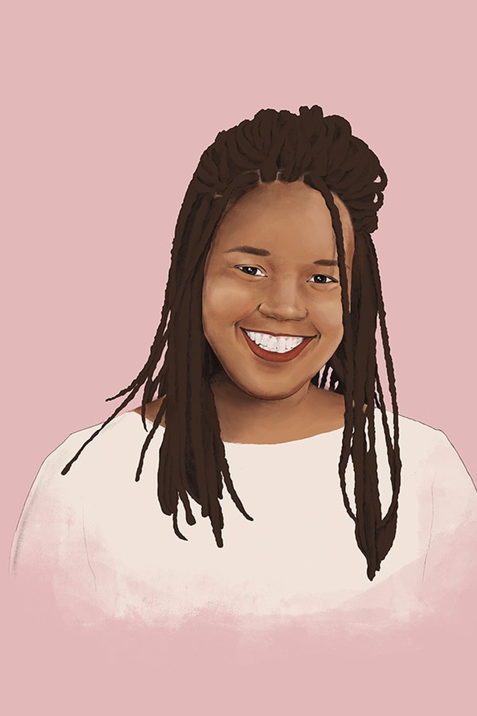 Com apenas 24 anos, Georgia mostra o poder da ciência para as gerações mais novas! (Ilustração: Maitê Cezar Rosa) — Foto: Glamour