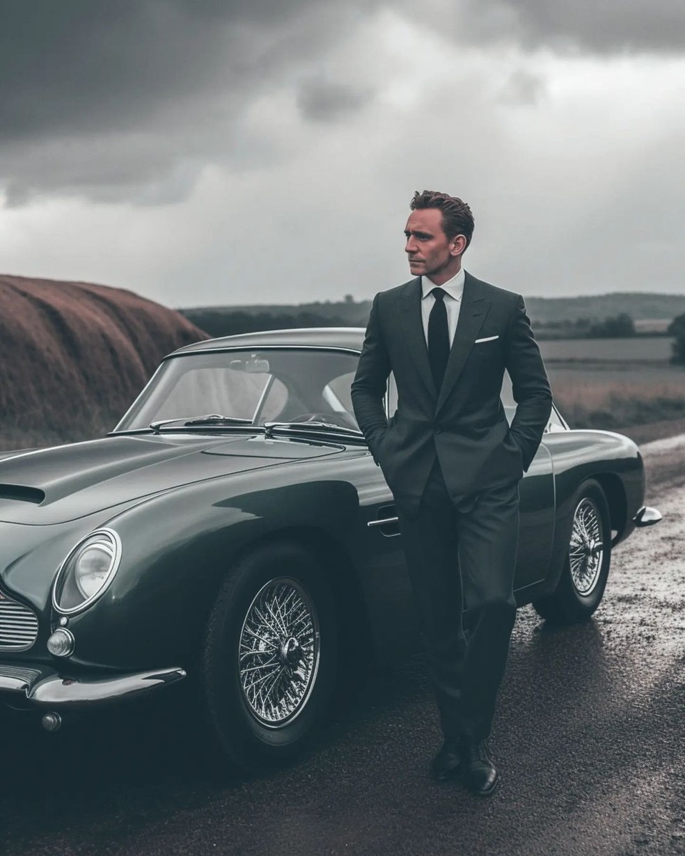 Tom Hiddleston - Artista cria versões de James Bond, agente 007, com nomes famosos — Foto: Reprodução/Instagram