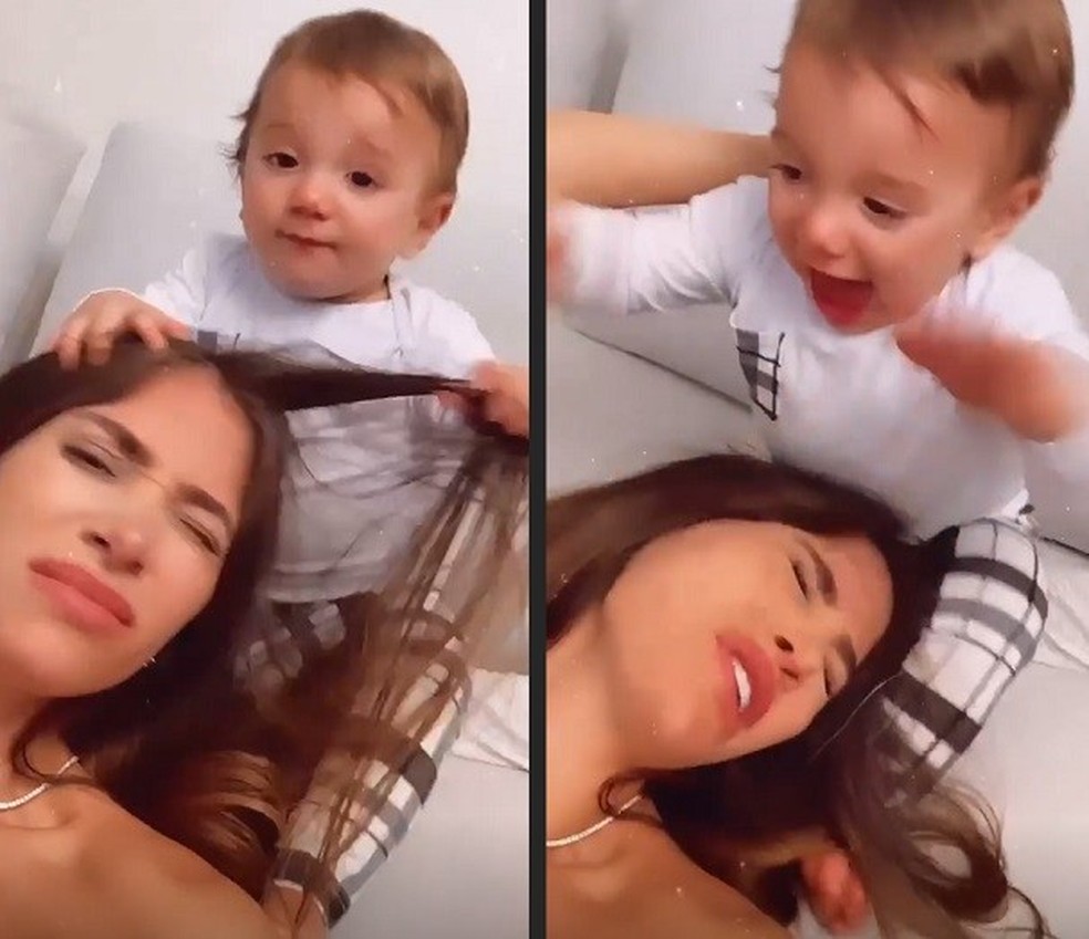 Romana Novais mostra momento com o filho: 'Mãe de menino'