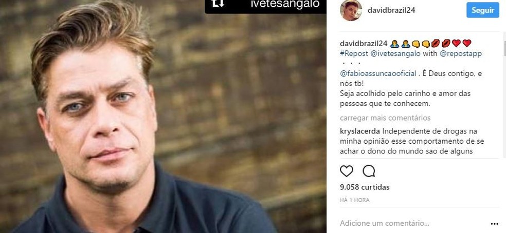 David (Foto: Reprodução/Instagram) — Foto: Glamour