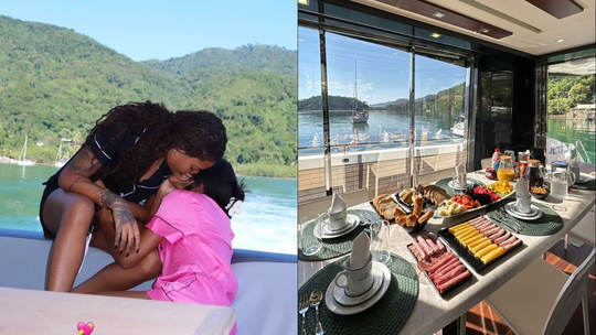 Brunna Gonçalves e Ludmilla amanhecem em alto mar com café da manhã luxuoso