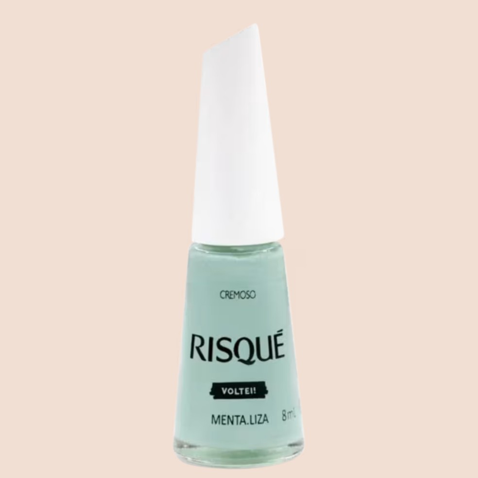 Esmalte Cremoso cor Menta.Liza, Risqué (R$ 9,74) — Foto: Divulgação