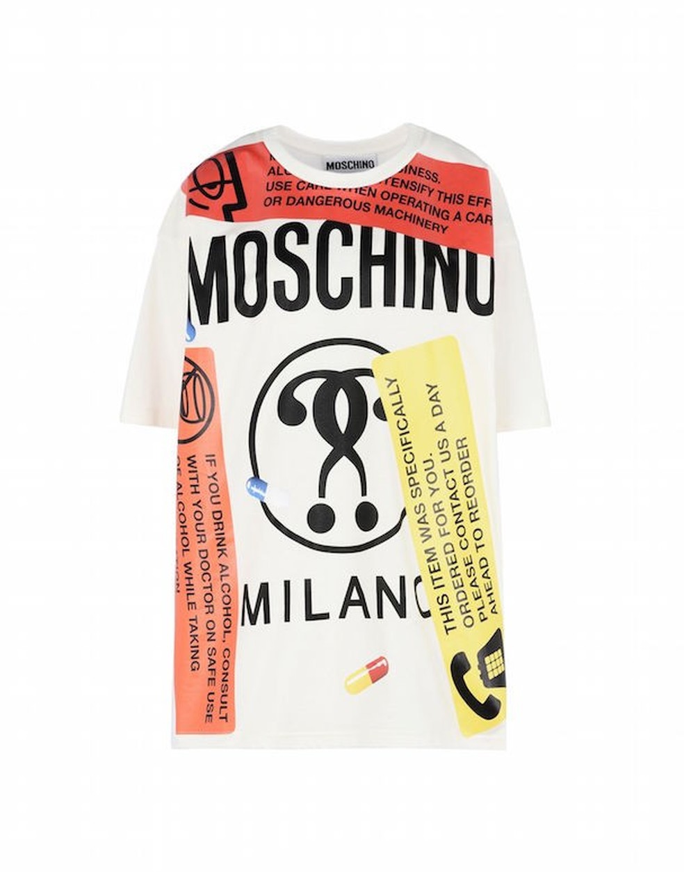Camiseta da coleção cápsula Moschino Primavera/Verão 2017 (Foto: Reprodução) — Foto: Glamour