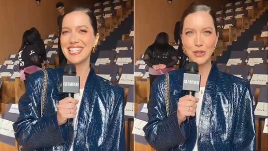 Na SPFW, Nathalia Dill fala sobre relação com a moda brasileira: "Tenho muito orgulho"
