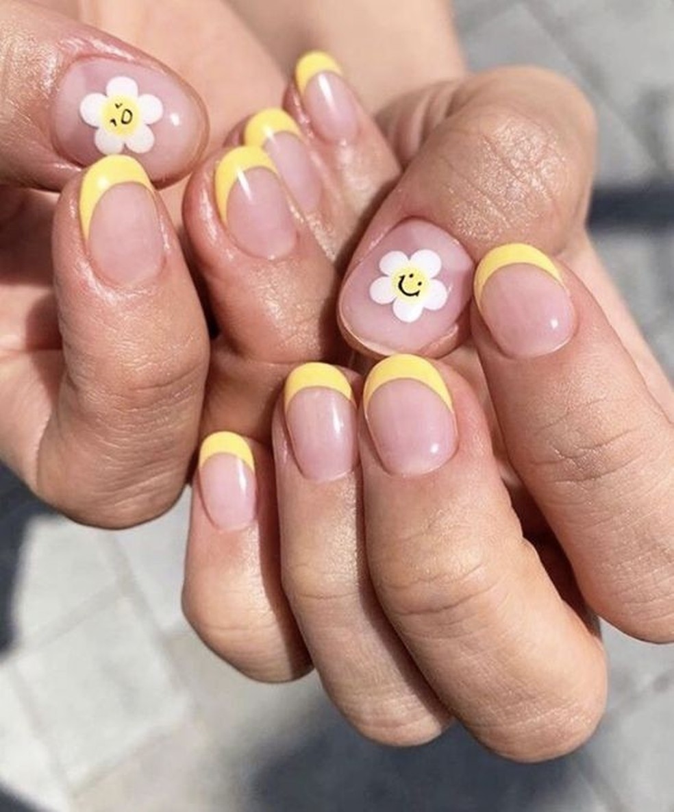 Unhas de VSCO Girl (Foto: Reprodução/ Pinterest) — Foto: Glamour