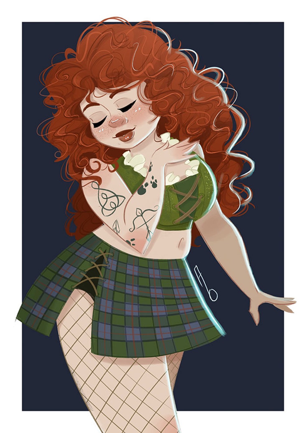 Merida (Foto: AshleighBeeversArt) — Foto: Glamour