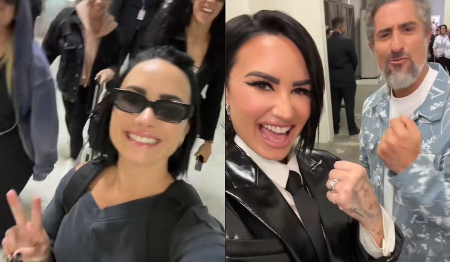 Demi Lovato faz vlog de sua passagem pelo Brasil