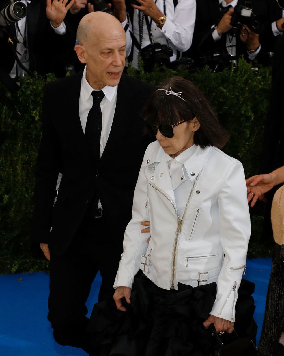 Rei Kawakubo no MET Gala, em 1997 — Foto: Getty Images