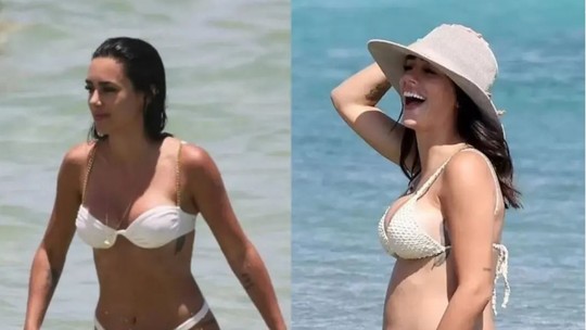 Bruna Biancardi faz antes e depois da gravidez