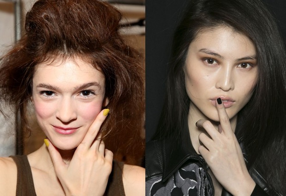 As unhas opacas de Lela Rose e BCBG (Fotos: Getty Images e Imaxtree) — Foto: Glamour
